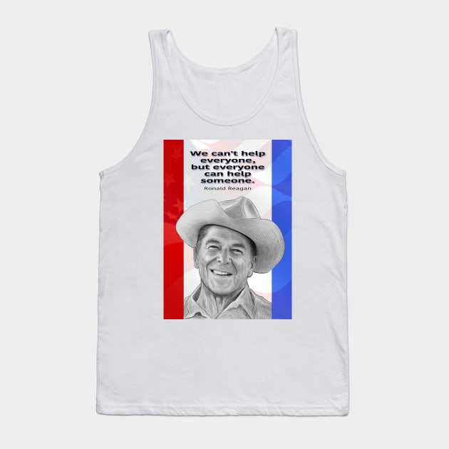 Ronald Reagan Tank Top by Lines